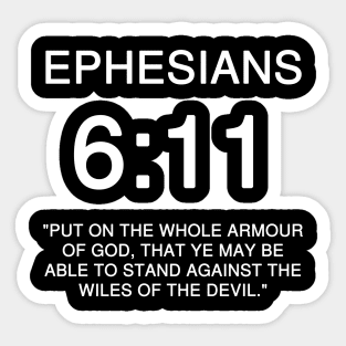 Ephesians 6:11 Bible Verse KJV Text Sticker